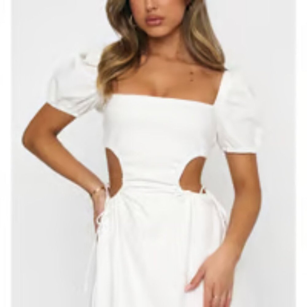 White Fox Different Girl White Mini Dress Size M NWT